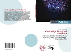 Couverture de Cambridge Structural Database