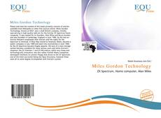 Miles Gordon Technology kitap kapağı