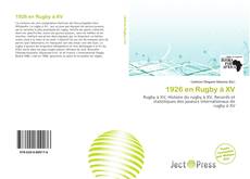 Borítókép a  1926 en Rugby à XV - hoz