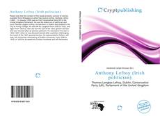 Bookcover of Anthony Lefroy (Irish politician)