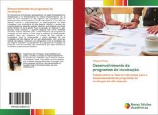 Couverture de Desenvolvimento de programas de incubação