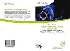 Bookcover of Certification of Voting Machines