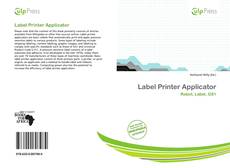 Bookcover of Label Printer Applicator