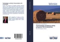 Buchcover von Technologie produkcji rolnej przyjazne dla środowiska