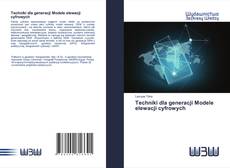 Capa do livro de Techniki dla generacji Modele elewacji cyfrowych 
