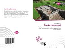 Portada del libro de Corston, Somerset