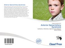 Bookcover of Anterior Spinal Artery Syndrome