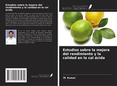 Copertina di Estudios sobre la mejora del rendimiento y la calidad en la cal ácida