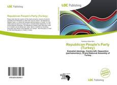 Bookcover of Republican People's Party (Turkey)