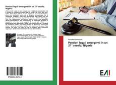 Buchcover von Pensieri legali emergenti in un 21° secolo, Nigeria