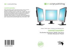Leonid Leonidov kitap kapağı