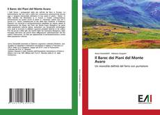 Buchcover von Il Barec dei Piani del Monte Avaro