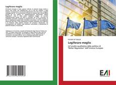 Bookcover of Legiferare meglio