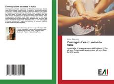 L'immigrazione straniera in Italia kitap kapağı