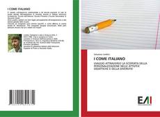 Bookcover of I COME ITALIANO