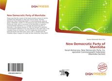 Bookcover of New Democratic Party of Manitoba