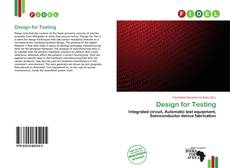 Capa do livro de Design for Testing 