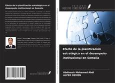 Efecto de la planificación estratégica en el desempeño institucional en Somalia的封面