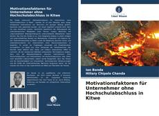 Обложка Motivationsfaktoren für Unternehmer ohne Hochschulabschluss in Kitwe