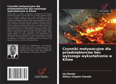 Buchcover von Czynniki motywacyjne dla przedsiębiorców bez wyższego wykształcenia w Kitwe