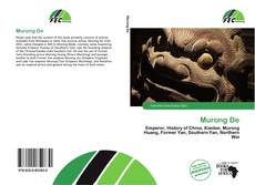 Murong De kitap kapağı