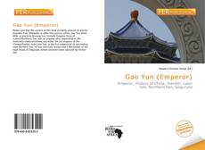 Buchcover von Gao Yun (Emperor)