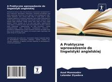 Couverture de A Praktyczne wprowadzenie do lingwistyki angielskiej