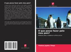 Portada del libro de O que posso fazer pelo meu país?