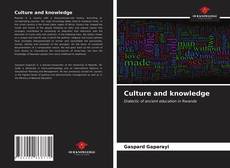 Culture and knowledge kitap kapağı