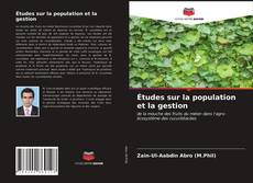 Capa do livro de Études sur la population et la gestion 