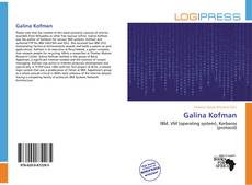 Galina Kofman kitap kapağı