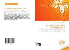 Buchcover von S. Balakrishnan (composer)