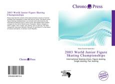 Bookcover of 2003 World Junior Figure Skating Championships