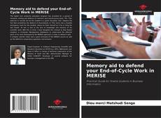 Couverture de Memory aid to defend your End-of-Cycle Work in MERISE