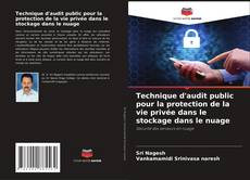 Portada del libro de Technique d'audit public pour la protection de la vie privée dans le stockage dans le nuage