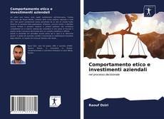 Capa do livro de Comportamento etico e investimenti aziendali 