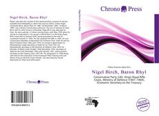 Buchcover von Nigel Birch, Baron Rhyl