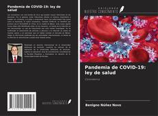 Pandemia de COVID-19: ley de salud kitap kapağı