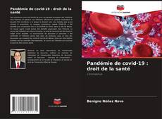 Buchcover von Pandémie de covid-19 : droit de la santé