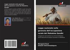Buchcover von Legge nazionale sulla garanzia dell'occupazione rurale del Mahatma Gandhi