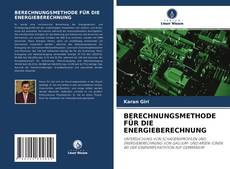 Buchcover von BERECHNUNGSMETHODE FÜR DIE ENERGIEBERECHNUNG