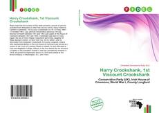 Buchcover von Harry Crookshank, 1st Viscount Crookshank