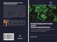 Bookcover of BEREKENINGSMETHODE VOOR ENERGIEBEREKENING