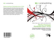 Markus Karlsson (footballer born 1979) kitap kapağı