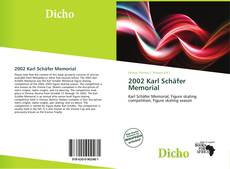 Capa do livro de 2002 Karl Schäfer Memorial 