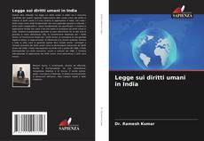 Legge sui diritti umani in India kitap kapağı