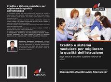 Bookcover of Credito e sistema modulare per migliorare la qualità dell'istruzione
