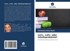 Buchcover von Lern-, Lehr- oder Inhaltsprobleme?