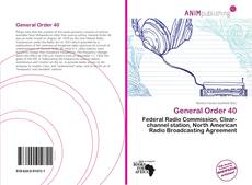 Buchcover von General Order 40