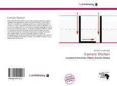 Bookcover of Lorrain Dialect